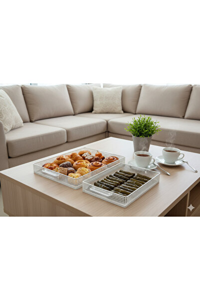 Generic A set of versatile serving trays with a sophisticated and elegant design.