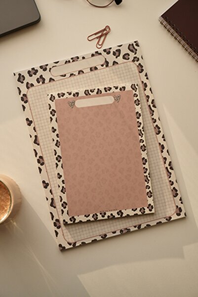 Mirya Notes Set of 2 Leopard Print Notepads - A4-A5