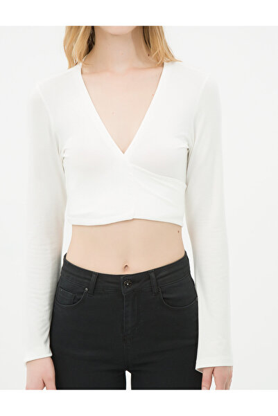 Koton Γυναικείο εκρού Bolero 6YAK53450EK