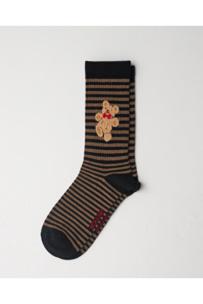 Katia&Bony جوارب تيدي منقوشة للرجال باللون الأسود