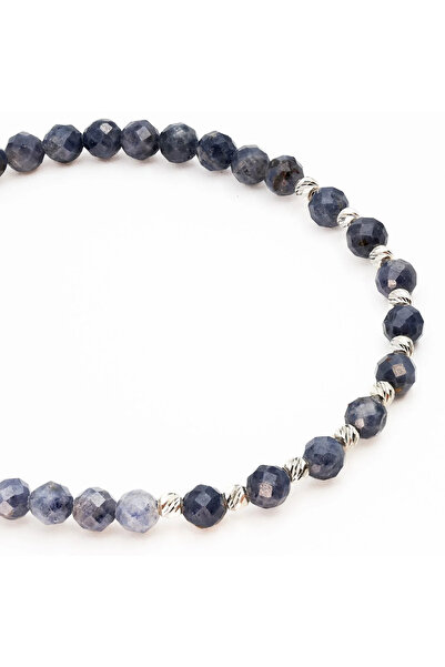 MANAVA Brățară cu 12 bile de Argint 925 și Safir