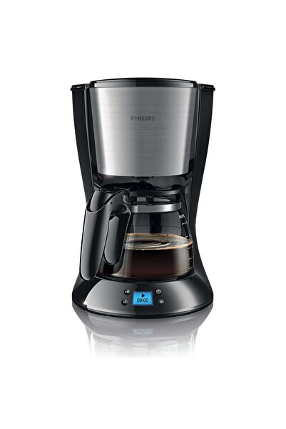 Philips Coffee maker HD7459/20, 1000 W, glass cup, LCD display, aroma twister, timer, Black
