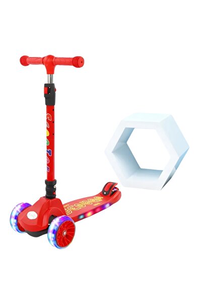 My modern game Children's folding scooter with three wheels, LED wheels, and sheila music.