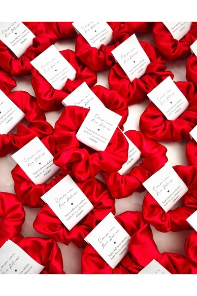 Anı Kutusu Kına, Nişan, Düğün, Lastikli Saten Simit Toka 10 Paket