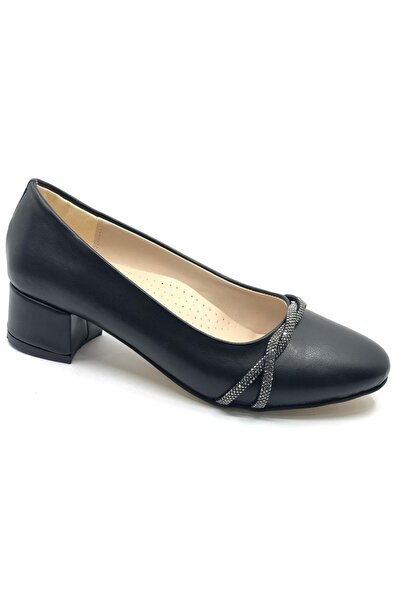 KCMN İremsu Stripe Stone Detailed Women's Shoes Black