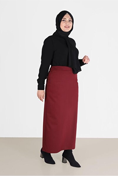 Alvina Split Detail Straight Cut Skirt 60221