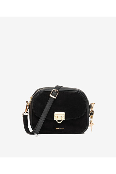 Greyder Women's Black Genuine Leather Crossbody Bag 5K2Cn69757