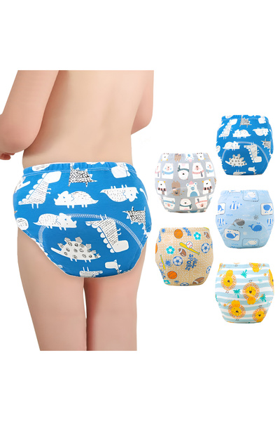 BYBEO ملابس داخلية للتدريب على استخدام المرحاض، 5 قطع، 6 طبقات من القطن الماص...