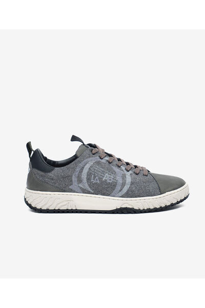 Greyder LAB Erkek Gri Hakiki Deri Sneaker Ayakkabı 5K1CA20361