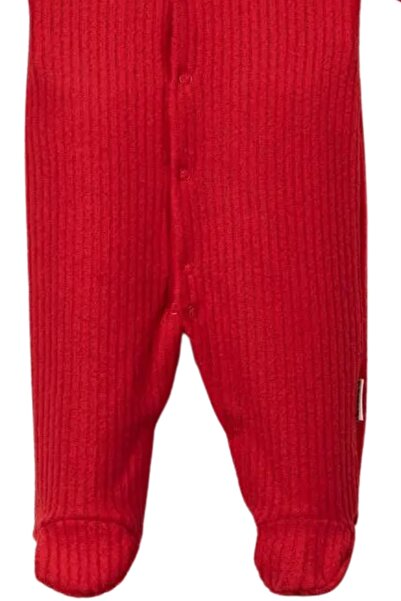 Lolons Long Sleeve Knitwear - Baby Rompers with Booties Red