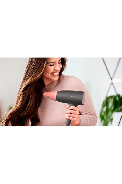 Philips Uscator de par, Philips, 2100 W, Thermo Protect, 3 setari de temperatura, 2 setari de viteza, 14 mm