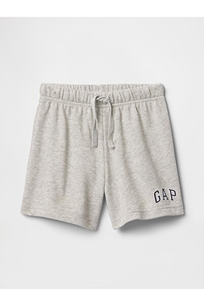 GAP Erkek Bebek Gri Gap Logo Havlu Kumaş Relaxed Pull-On Şort