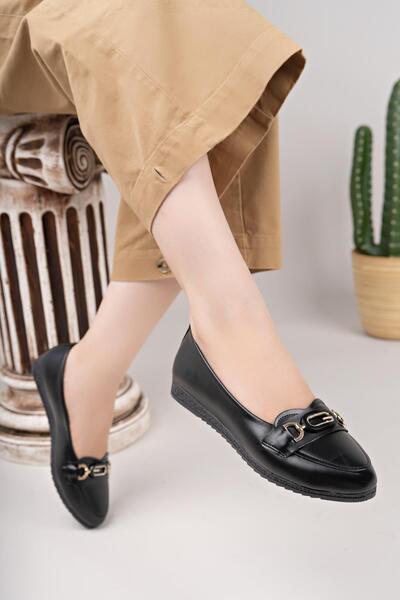 Nesil Shoes Mhd 61 Black Stone Daily Balerini pentru damă