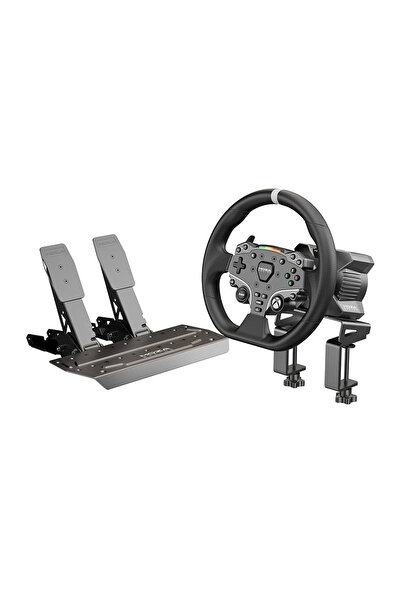 Hepta Collection MOZA R3 Racing Bundle, 3.9Nm Direct Drive Simracing Seti, 11" Direksiyon, Pedal ve Masa Kelepçesi...
