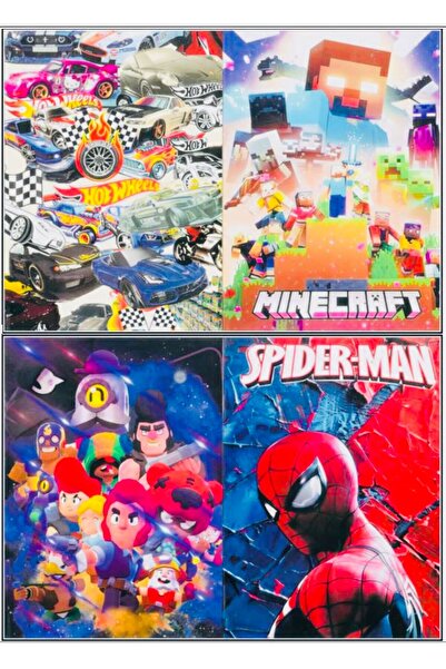 Deniz Oyuncak 4 ADET BOYAMA KİTABI STICKER HEDİYELİ ARKA KAPAK KESİLEREK MASK...