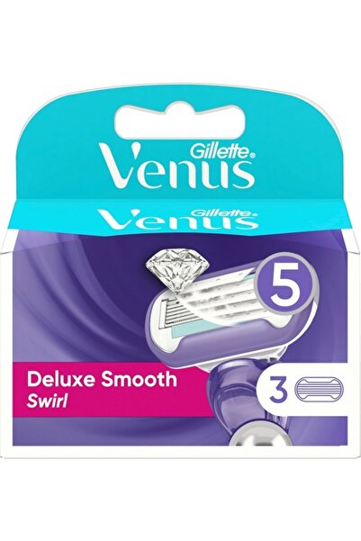 Gillette Venus Gillette Deluxe Smooth Women's Razor Refills, 3 pcs