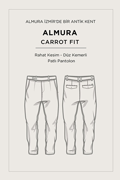 Avva Erkek Kahve Klasik Bel Yün Karışımlı Soft Touch Carrot Fit Pantolon A52Y3012