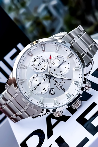 Daniel Klein New Season Steel Men's Wristwatch Waterproof Silver Color Bracelet Gift Father's Day Gift