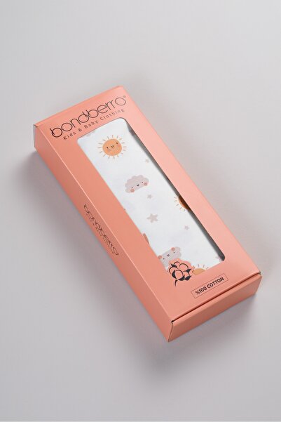 Bondberro Çift Taraflı İnterlok Örtü & Battaniye  %100 Pamuk Oeko-teks Sertifikalı 100 X 85 Cm