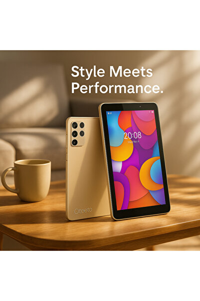 OTEETO Tab K7 7 inch Single SIM Gold 8GB RAM 256GB 5G - International Version