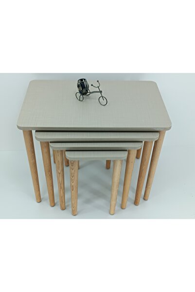 MİRZABEYOĞLU COTON BEJ MDF LAM ZİGON SEHPA