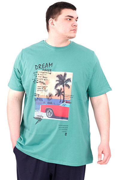 ModeXL Big Size Men's T-Shirt Palm Dream U25026 Mode XL Printed