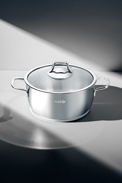 Nehir Silver Klasik 8 Parça Paslanmaz Çelik Tencere Seti