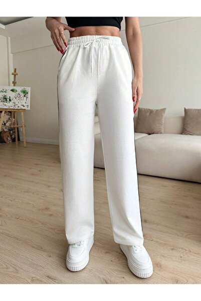 Miyalon Women's black sweatpants with sides