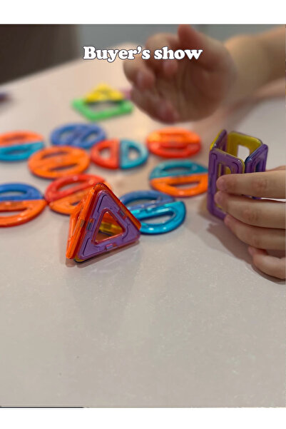 choice2 مكعبات بناء مغناطيسية متوسطة الحجم، 56 قطعة، ألعاب مغناطيسية DIY، ألعاب STEM متوسطة الحجم، ألعاب بناء