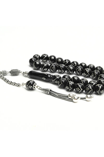 Easy Tedarik Oltu Stone Sphere Model Single Zigzag Nine Diamond Embroidered R...