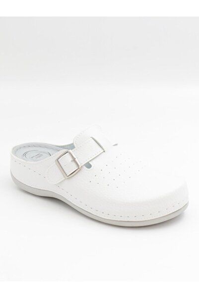 BENTO 32003 Papuci Sabo albi 36-41 anatomici cu față închisă