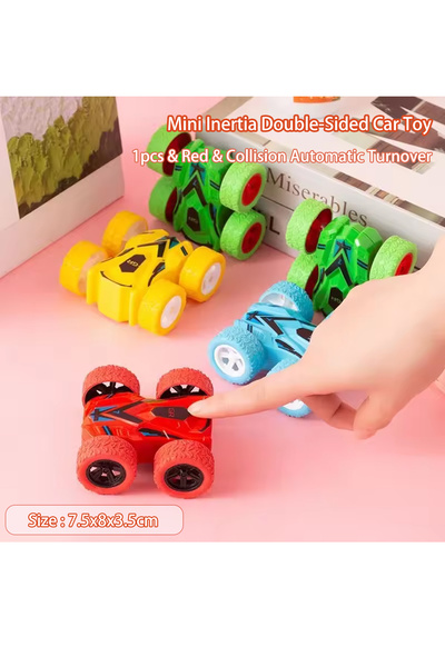 Choice Style-B Red Mini Inertia Car Toys For Children Collision Automatic Tur...