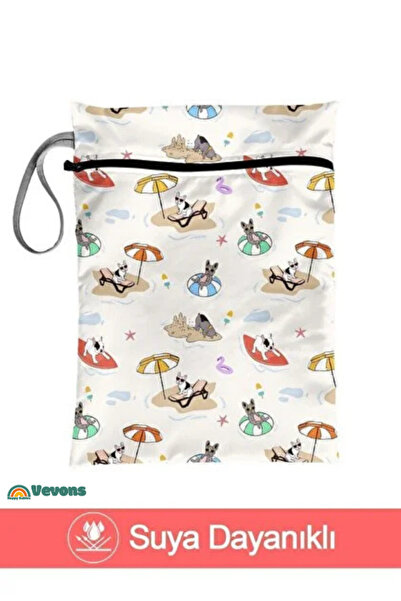 Bunnybons Surf Dog - Islak/kuru Kirli Temiz Kıyafet, Mayo, Bebek Çamaşır Çant...