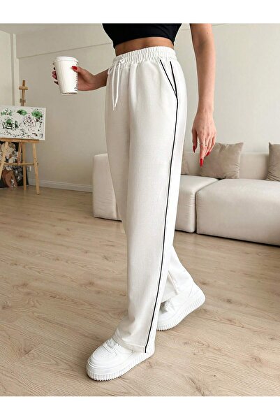 Miyalon Women's black sweatpants with sides