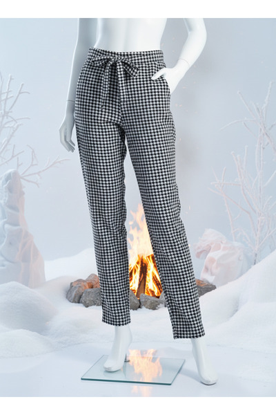 Altınay Suede Winter Pajama Bottoms with Pockets