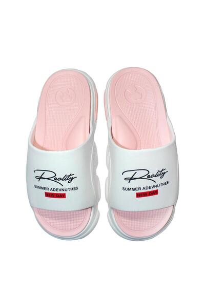 Jose Amorales Women's slippers/flip-flops, EVA foam, white and pink, size 39,