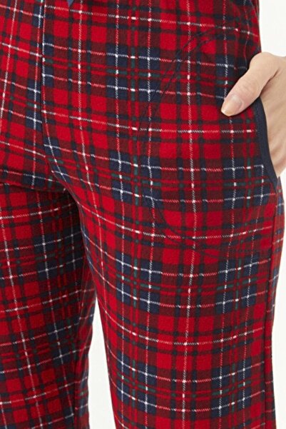 Altınay Luxury Fleece Pocketed Winter Women's Pajama Bottoms ra1