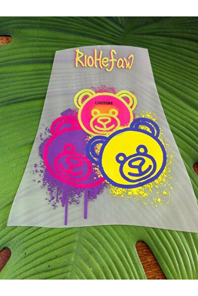 Gönülden Tasarım 20x15 CM glave medveda za glačanje - transfer štampa i Aarma