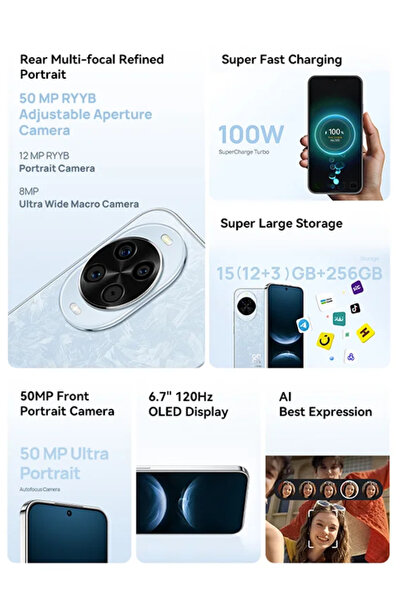 Huawei Nova 14 Dual SIM Black 12GB 256GB 4G - Middle East Version