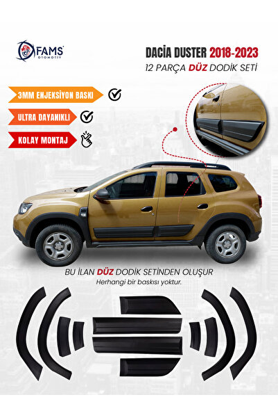 Leonacs Fams Otomotiv Dacia Duster Uyumlu 2018-2024 Enjeksiyon Baskı Düz Dodi...
