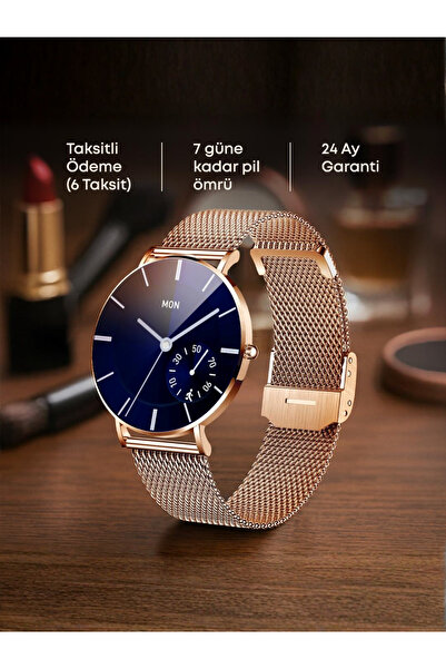 FRO Lw-43v Ultra Ince Şık Akıllı Saat,sağlık Takibi, Uzun Şarj Süresi