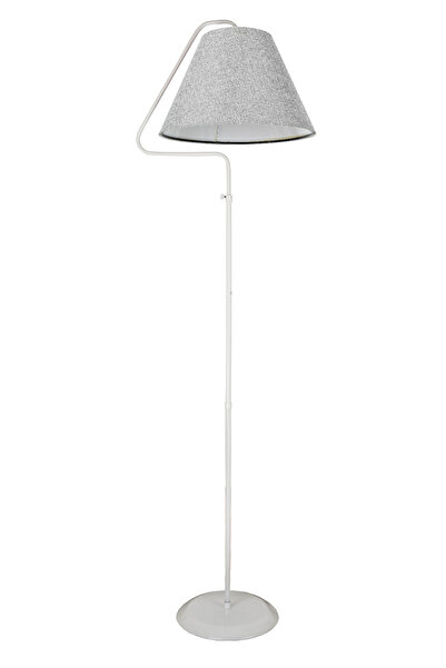 VENON Aydınlatma Lambader Silver Mia Üçgen Beyaz A.gri Şapka