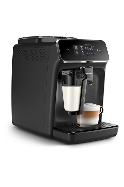 Philips Μηχανή καφέ, Philips, 1500W, 3 είδη ροφημάτων, Οθόνη αφής, Αφρογαλακτική, 1,8 L, Μαύρο