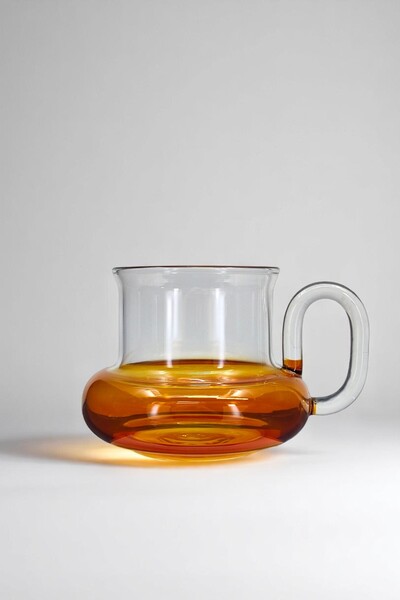 Kitchen Way Cam Kulplu 250ML Keyfi Ala Borosilikat Isıya Dayanıklı Bardak KW-632