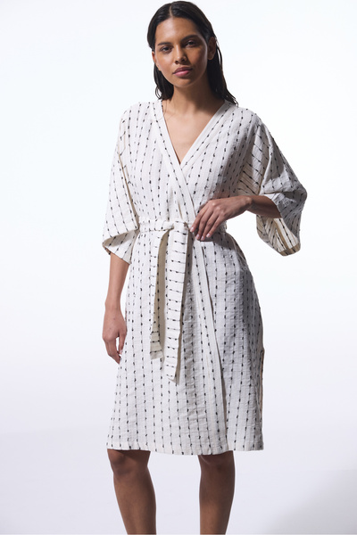 Penti Colorful Sally Textured V-Neck Oversize Kimono