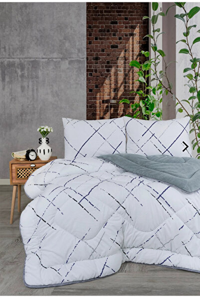 VİLERA HOME Pofuduk Welsoft Double Size Bedspread with Pillowcases