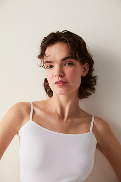 Penti Basic Optik Weißes Sportshirt