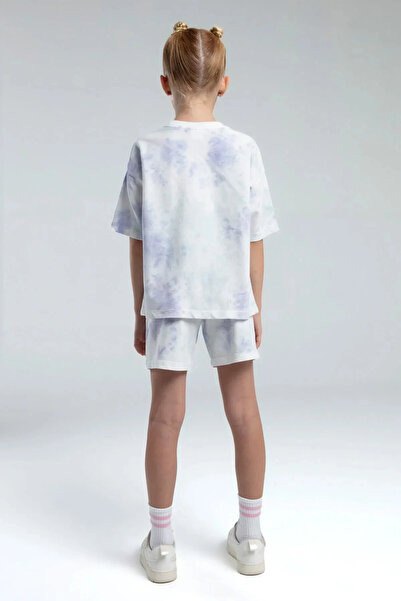 Rolypoly Girl shorts set - white/lila