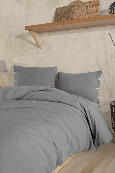 Elart Lina Double Duvet Cover Set 4 Pieces Gray