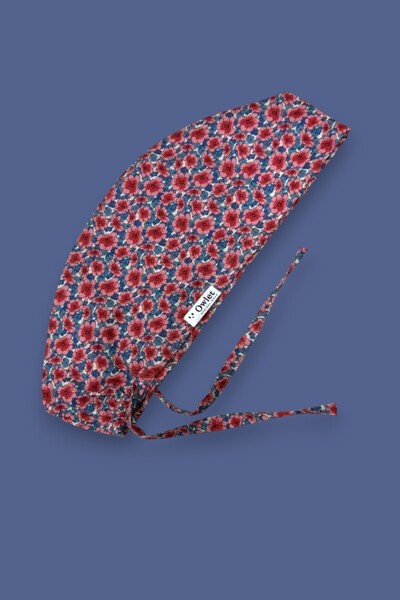 Owlet Medikal Pink Floral Surgical Cap